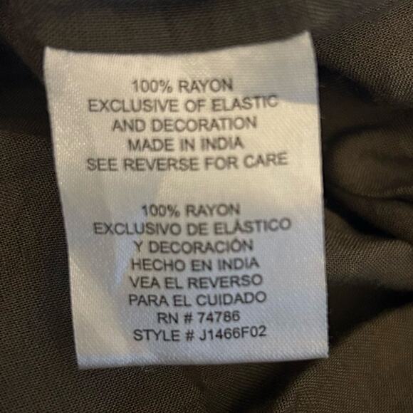 Patrons Of Peace Womens Dress Forest Green Floral Lined Sleeveless Small - Picture 7 of 13